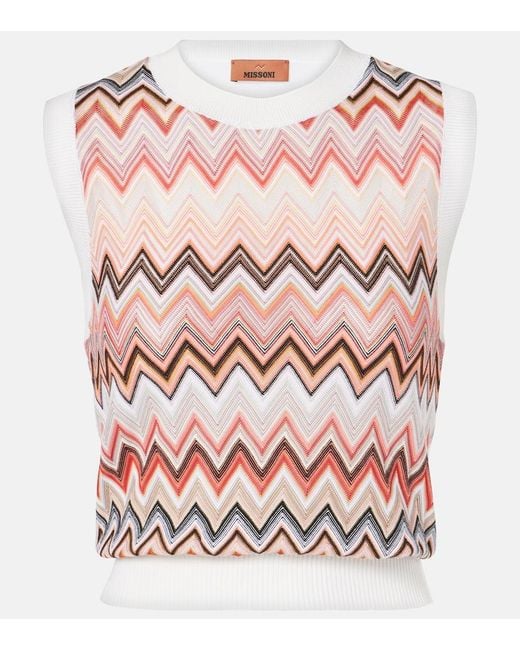 Missoni Pink Zig Zag Vest