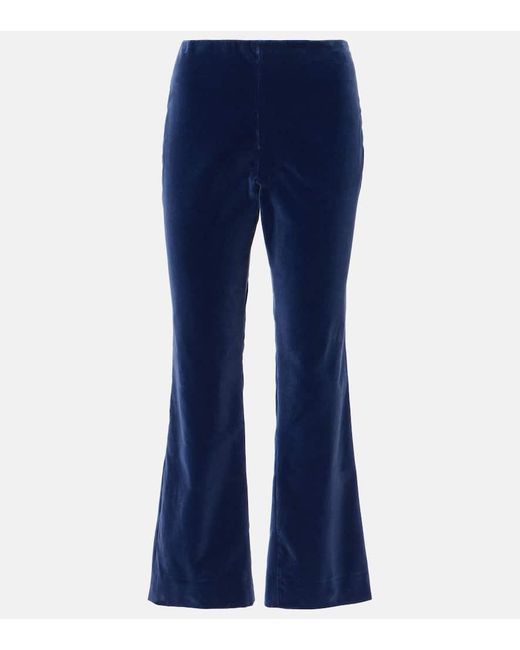 Blazé Milano Blue Jealousy Morelia Velvet Flared Pants