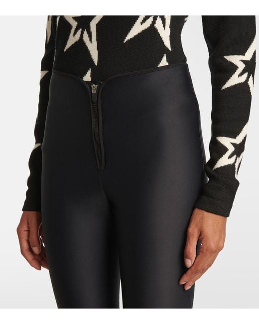 Leggings Flared Altaire A Vita Media di Perfect Moment in Blue