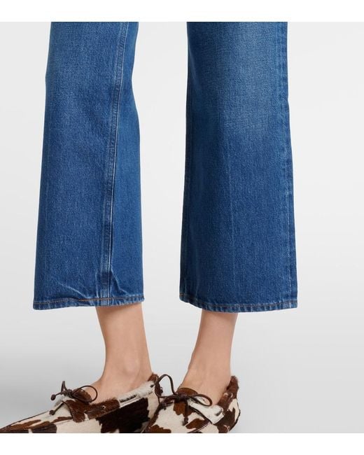 Citizens of Humanity Blue Faye Vintage Cropped Straight Jeans