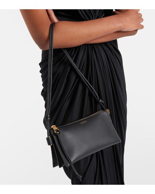 Loewe Black Glim Mini Leather Shoulder Bag