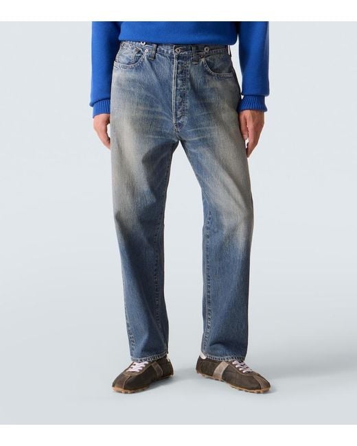 A.PRESSE Blue No. 22 Straight Jeans for men