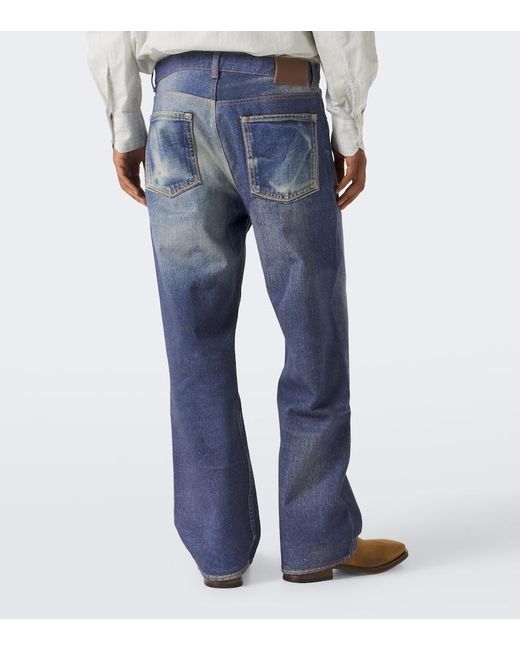 Our Legacy Blue Third Cut Wide-Leg Jeans for men