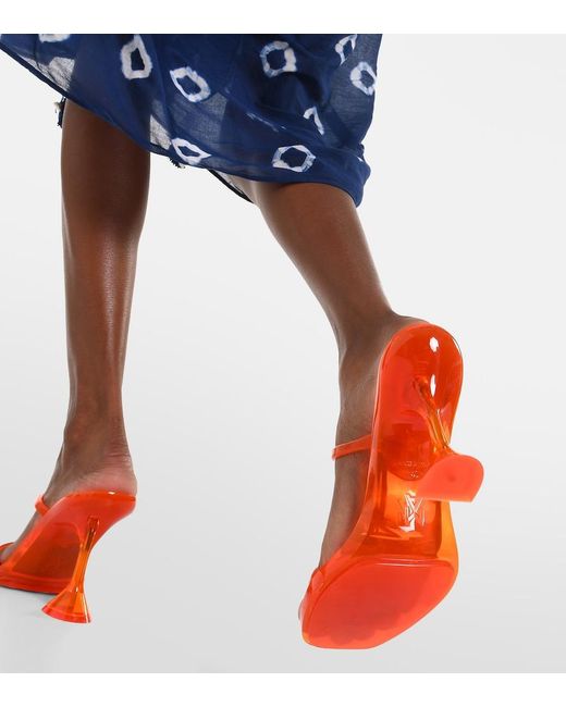 AMINA MUADDI Orange Brito 95 Pvc Sandals