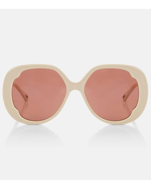 Chloé Pink Lilli Round Sunglasses