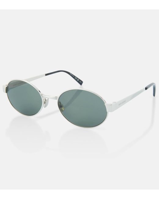 Saint Laurent Metallic Sl 692 Oval Sunglasses