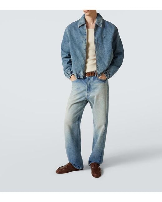 Veste Ami De Cour En Jean AMI pour homme en coloris Blue
