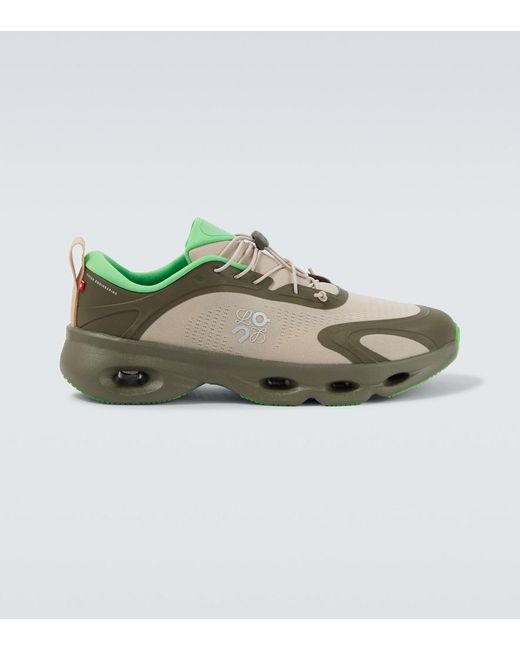 Loewe Green On Cloudsolo Rubber-trimmed Mesh Sneakers for men