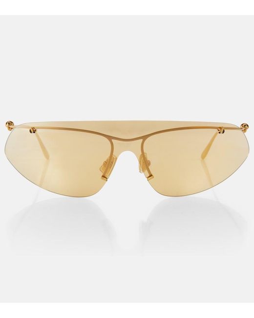 Bottega Veneta Natural Knot Shield Sunglasses