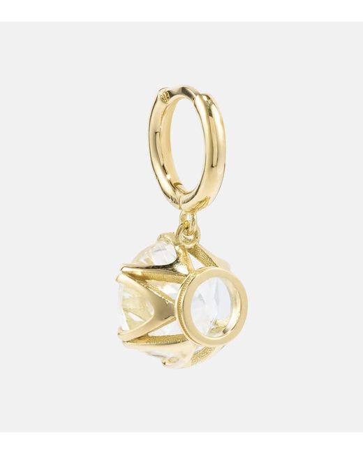 Pendientes Crown Mini de oro de 18 ct con topacio Ileana Makri de color Metallic