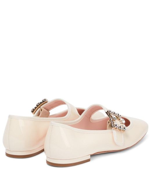 Roger Vivier Multicolor Tres Vivier Patent Leather Ballet Flats