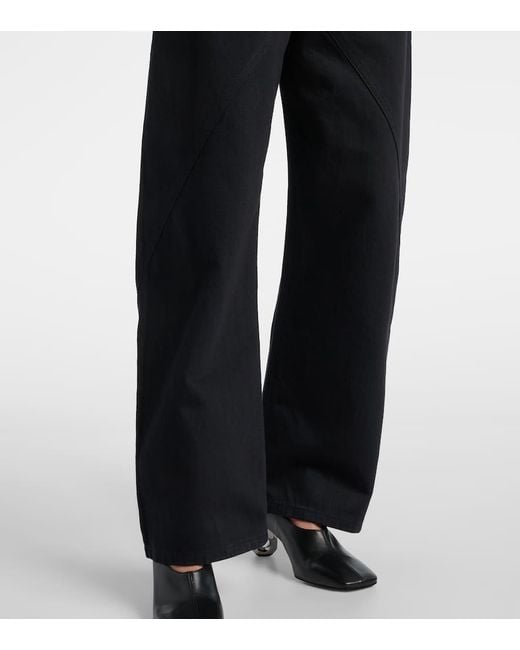 Jean Barrel A Taille Haute J.W. Anderson en coloris Blue