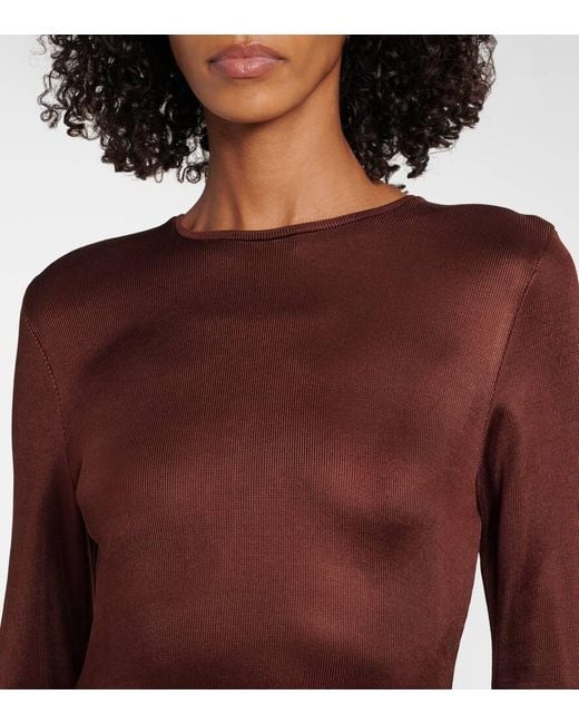 TOVE Purple Luella Draped Jersey Gown