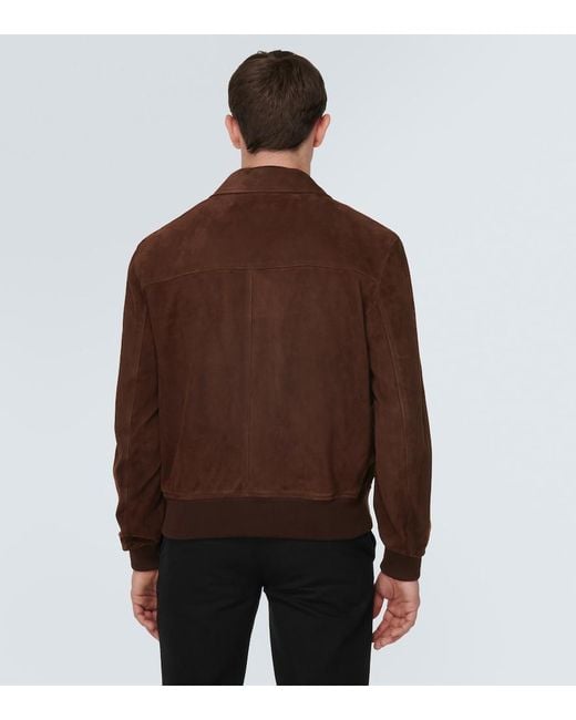 Dolce & Gabbana Brown Suede Jacket for men
