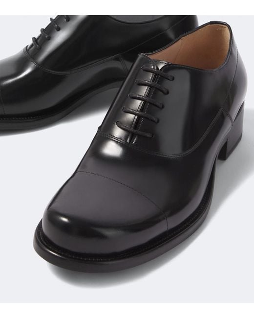 The Row Black Kai Leather Derby Shoes for men