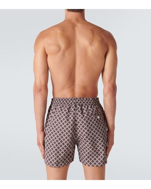 Frescobol Carioca Brown Trelica Swim Trunks for men