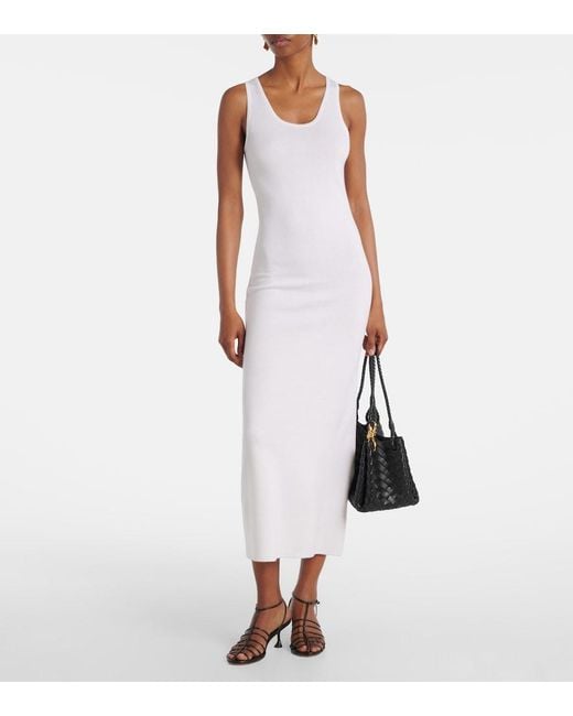 Max Mara White Wool Maxi Dress