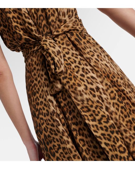 Melissa Odabash Brown Lou Cheetah-print Maxi Dress