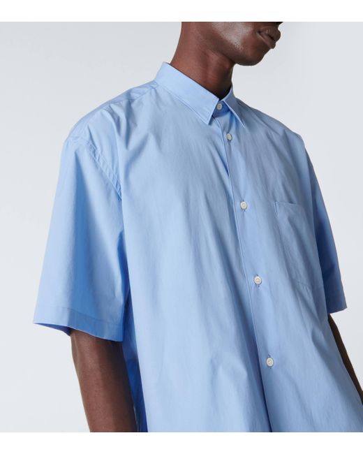 Comme des Garçons Blue Cotton Shirt for men