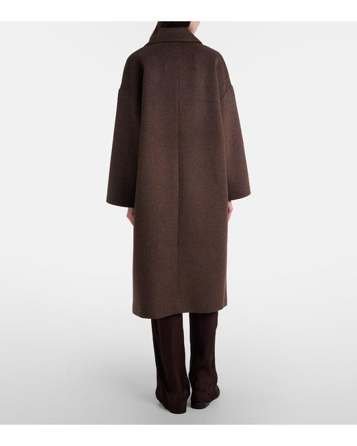 Velvet Brown Mantel Lafayette Aus Einem Wollgemisch