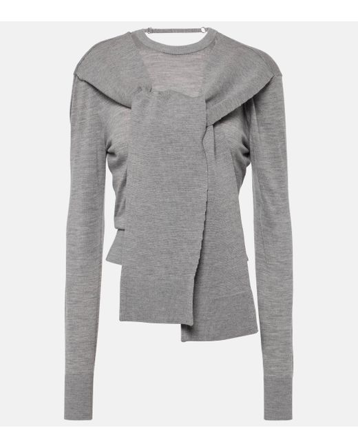 Jacquemus Gray Le Pull Rica Wool-blend Sweater