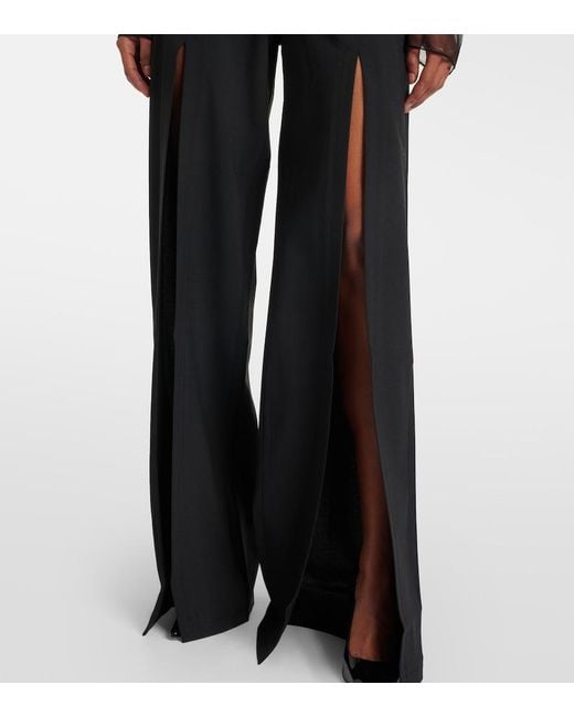 Nensi Dojaka Black Luna Wide-Leg Pants
