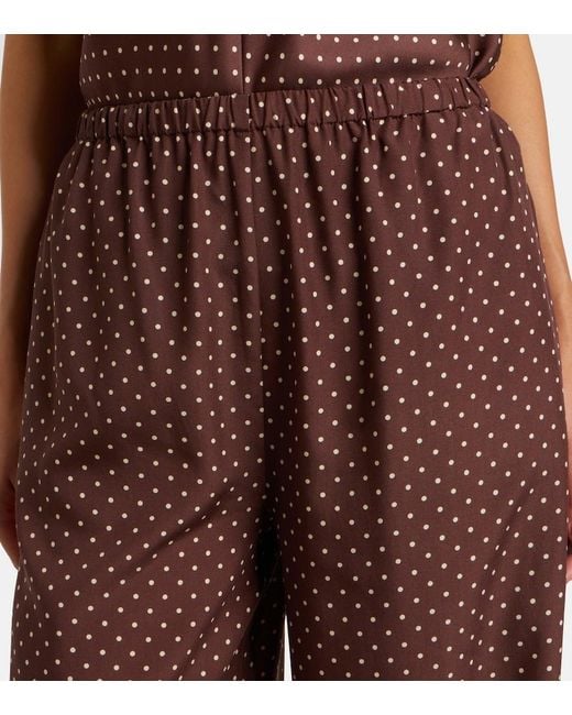 Posse Purple Evie Polka-Dot Balloon Pants