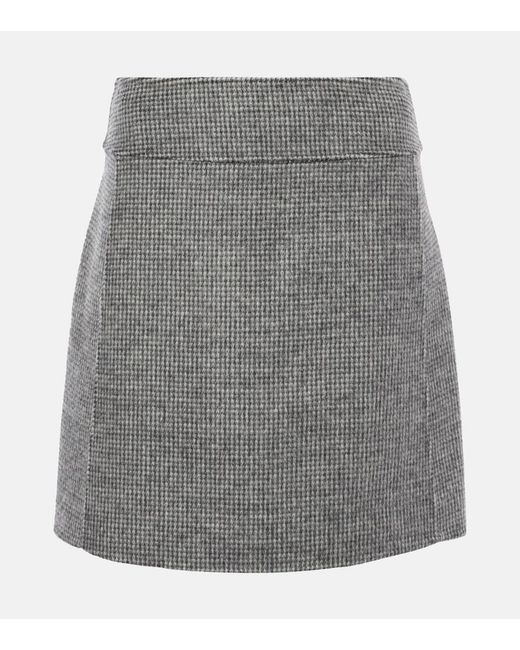 Max Mara Gray Stone Mini Skirt