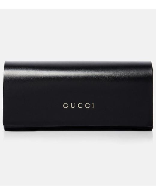 Gucci Black Double G Square Sunglasses