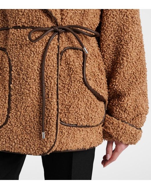 Jonathan Simkhai Brown Kimia Faux Fur Jacket