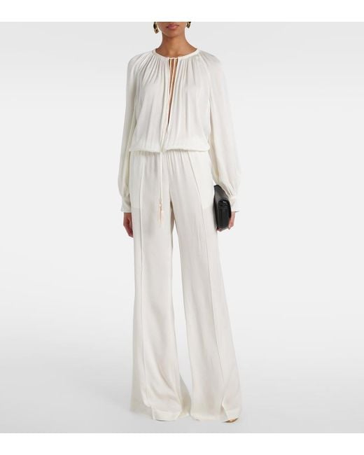 Tom Ford White Crepe Cady Jumpsuit