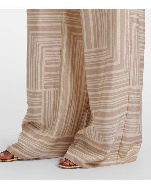 Joseph Natural Dijon Printed Silk Shorts