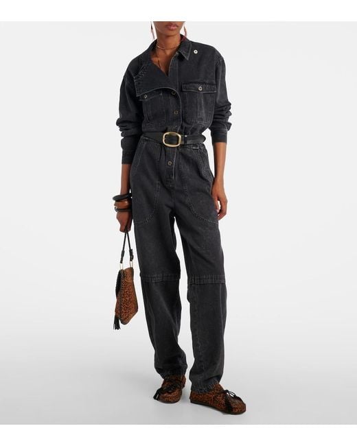Isabel Marant Blue Denim Jumpsuit