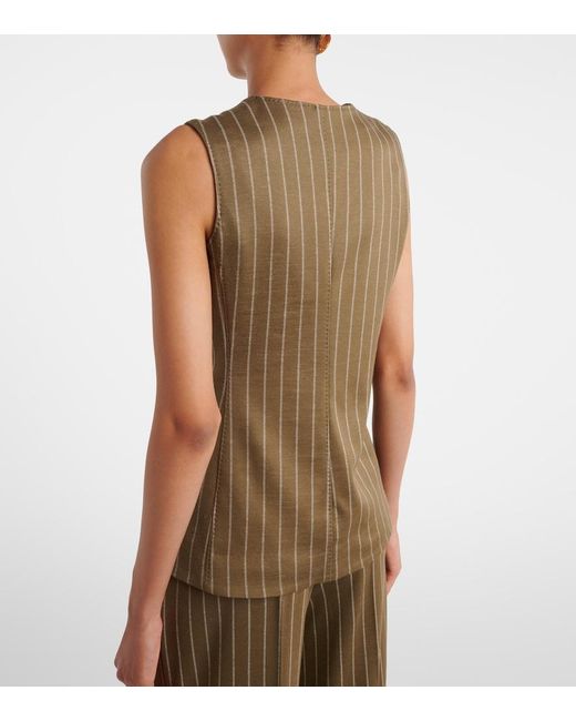 Chaleco A Rayas Max Mara de color Green
