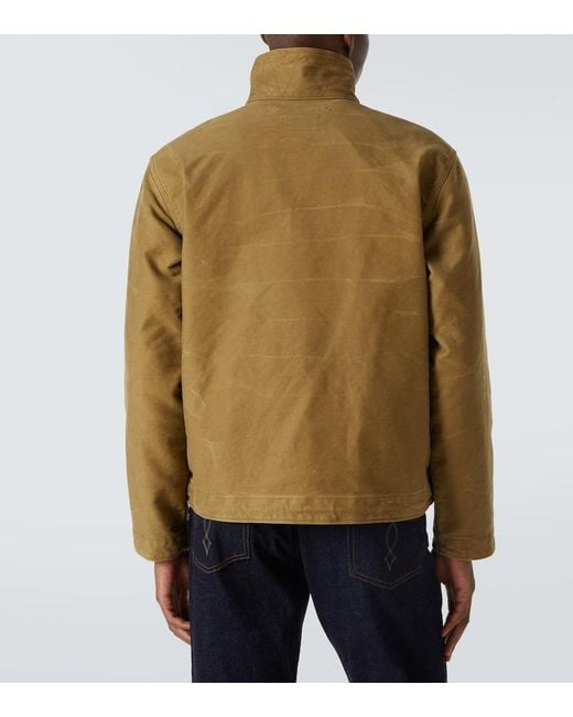 RRL Green Corduroy-Trimmed Cotton Jacket for men