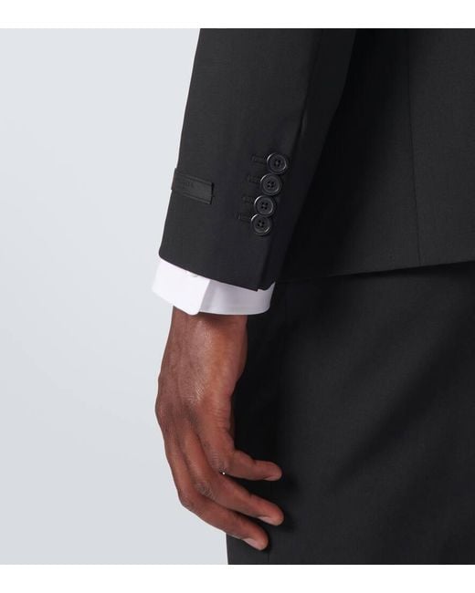 Traje De Lana Y Mohair Prada de hombre de color Black