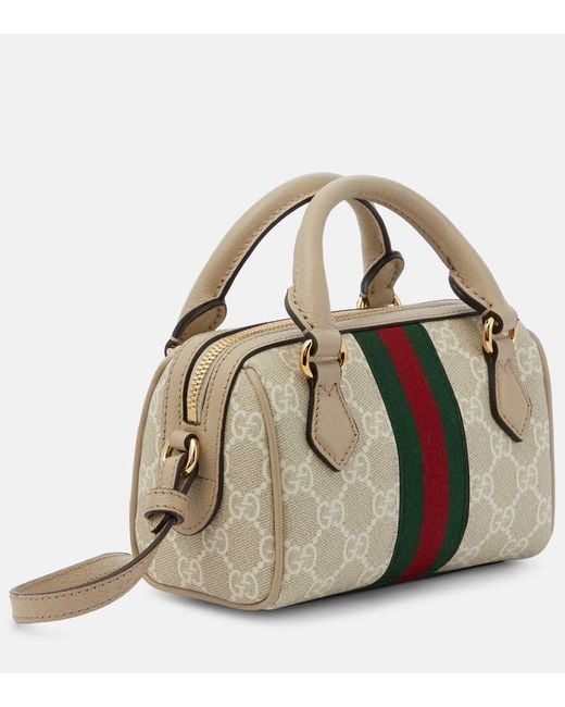 Gucci Metallic Tote Bag Ophidia Mini Mit Leder