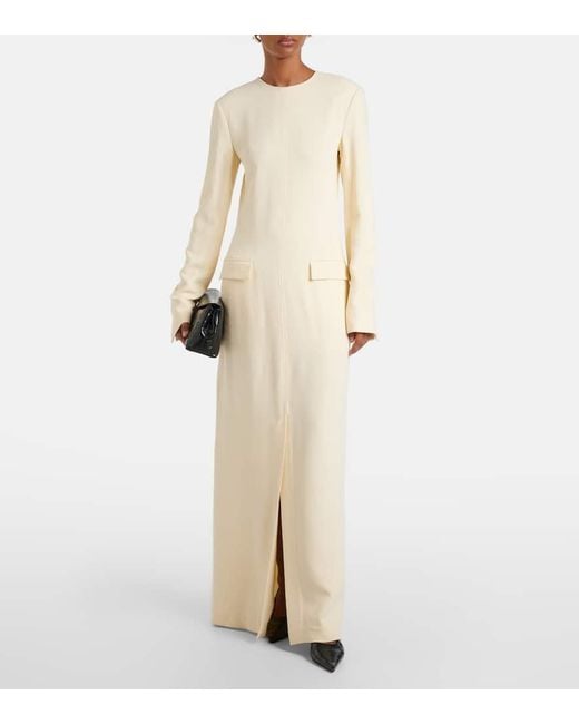Totême  Natural Pocket Crepe Maxi Dress