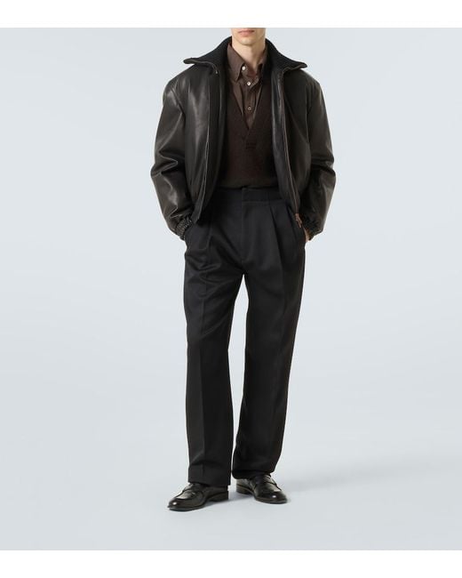 Zegna Black Cashmere Sweater for men