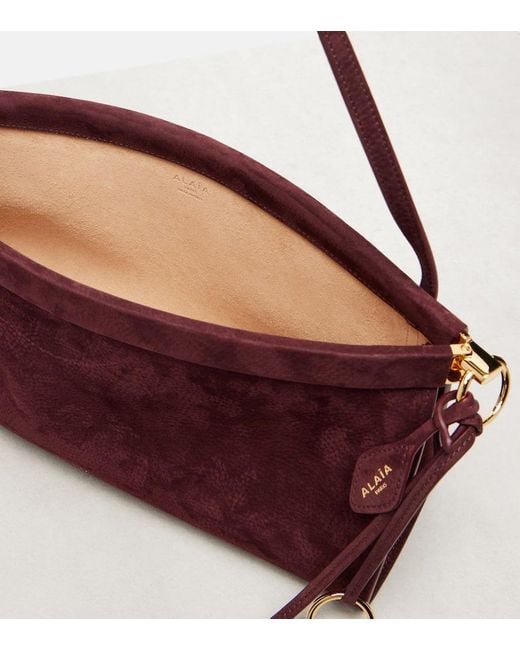 Borsa A Spalla Le Click Medium di Alaïa in Purple