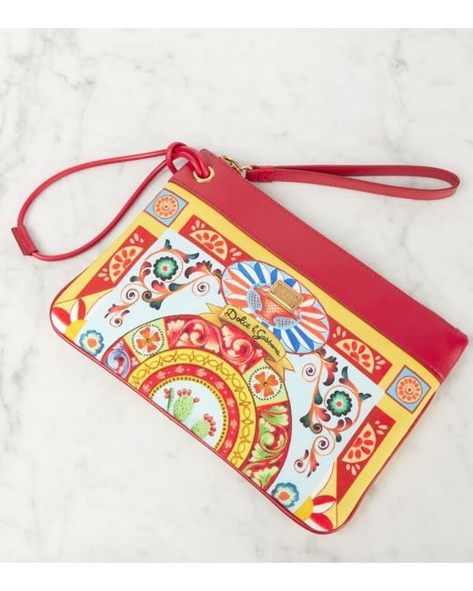 Bustina Con Finiture di Dolce & Gabbana in Red