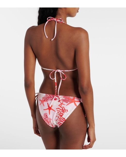Versace Pink Printed Bikini Bottoms