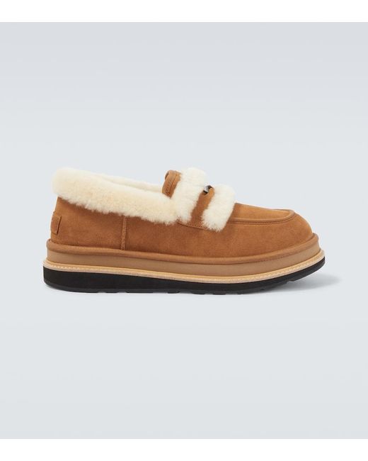 X Ugg – Mocassins En Daim Et Shearling Sacai pour homme en coloris Natural