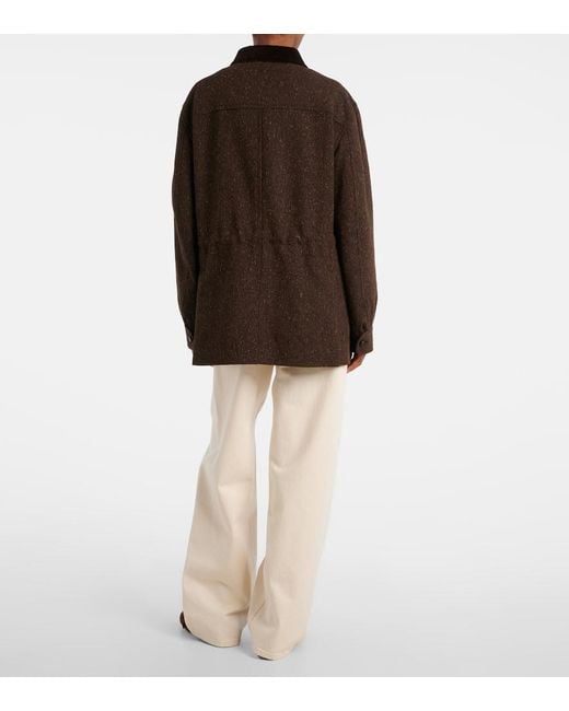 Blazé Milano Brown Lokai Wool And Silk-Blend Jacket