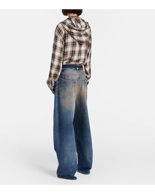 Jeans U Rocka A Gamba Larga di Acne in Blue
