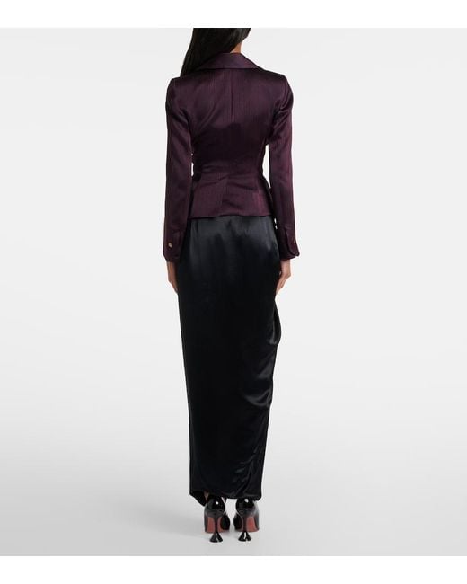 Vivienne Westwood Black Midirock Aus Satin