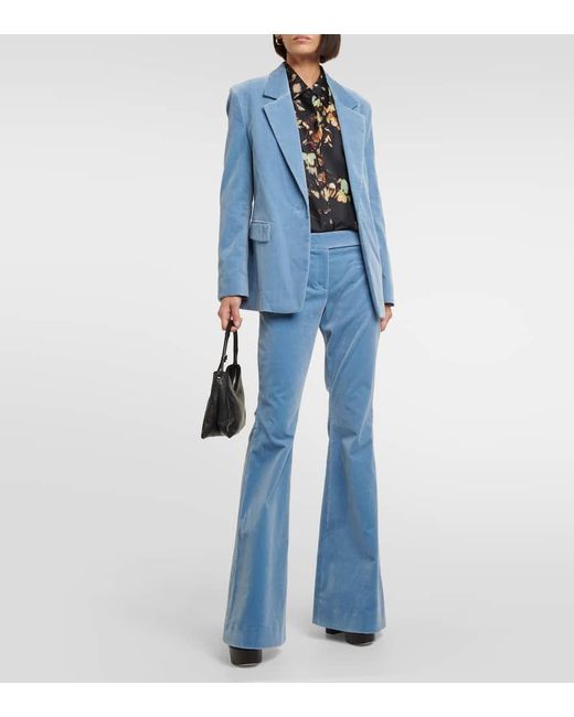 Blazer Elegance Softness in velluto di Dorothee Schumacher in Blue