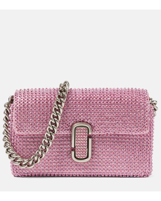 Marc Jacobs Pink J Marc Mini Embellished Shoulder Bag