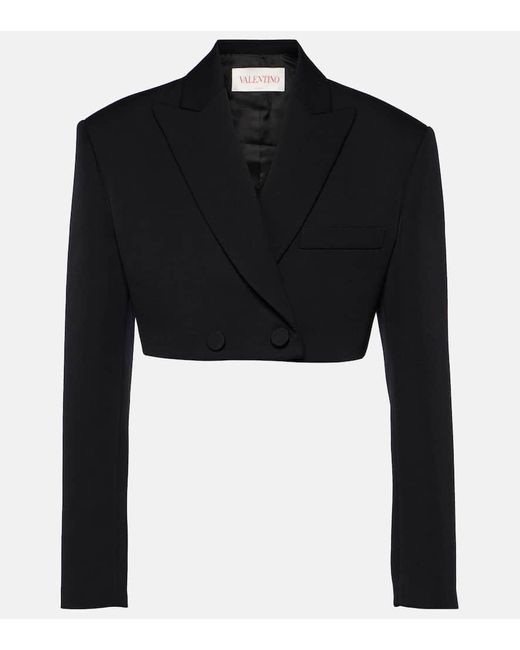 Blazer Cropped di Valentino in Black