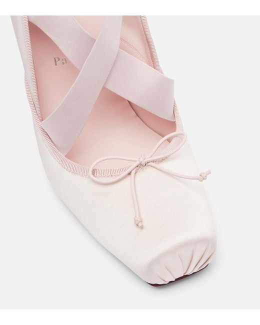 Christian Louboutin Pink Cassiastic 100 Crepe Satin Pumps
